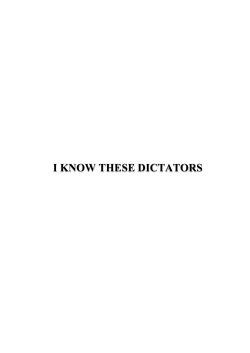 i know these dictators - Der