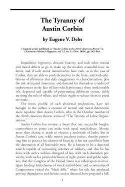 The Tyranny of Austin Corbin