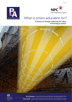 Theory of Change - Prisoners` Education Trust