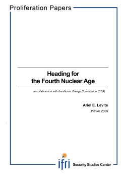 Heading for the Fourth Nuclear Age Proliferation Papers