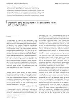 Origins and early development of the case