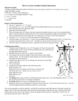 How to Create a Stuffed Animal Marionette