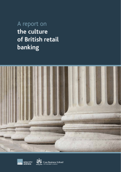 A report on the culture of British retail banking