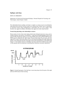 Epilepsy and sleep