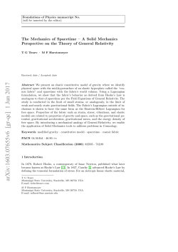 The Mechanics of Spacetime-A Solid Mechanics Perspective on the