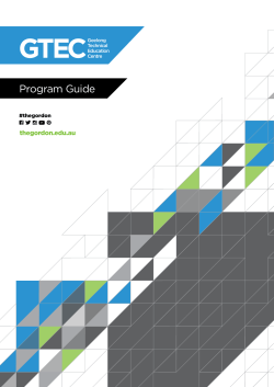 GTEC Program Guide
