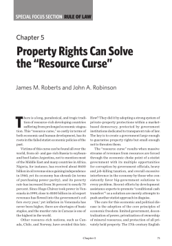 Property Rights Can Solve the “Resource Curse”