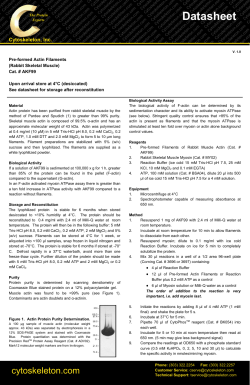 Datasheet - Cytoskeleton, Inc.
