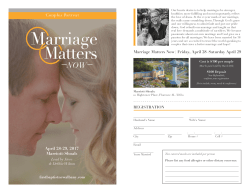 Couples Retreat April 28-29, 2017 Marriott-Shoals