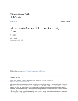 More &acirc;&bull;&Yuml;Fans in Stands&acirc;&bull;Ž Help Boost University&acirc;&bull;Žs