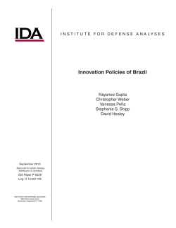 Innovation Policies of Brazil