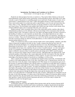 Introduction: The Subjects and Vocabulary of Art History From