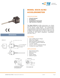 Model EGCS-A2/B2 accelerometer datasheet