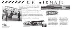 In 1926 the United States Government designated an airmail route