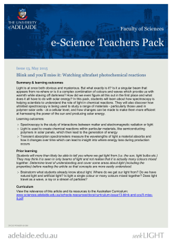 e-Science Teachers Pack - Faculty of Sciences