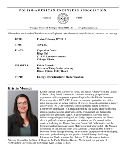 PAEA Bulletin / Meeting: Friday, February 20th, 2015