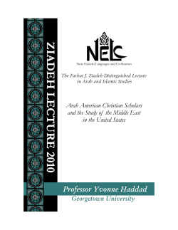 "Demystifying the Orient: Arab-American Christian Scholars and
