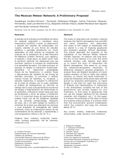 The Mexican Meteor Network: A Preliminary Proposal