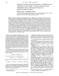 Chemical and electrochemical oxidation of CpRe (PAr3) 2H2
