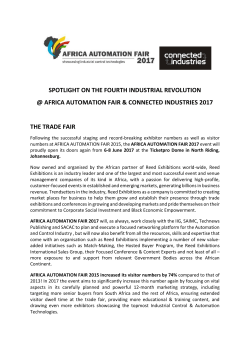 SPOTLIGHT ON THE FOURTH INDUSTRIAL REVOLUTION