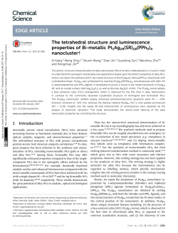 The tetrahedral structure and luminescence properties of Bi
