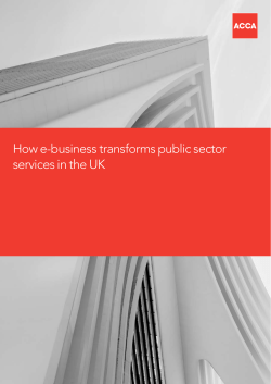How e-business transforms public sector services in
