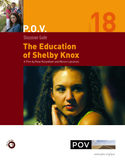 The Education of Shelby Knox Discussion Guide