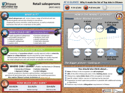 Retail salespersons - Labour Market Ottawa