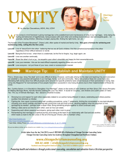 Unity - Chicago Christian Counseling Center