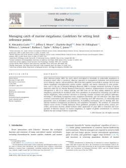 Curtis KA, Moore JE, Boyd C, Dillingham P, Lewison R, Taylor B