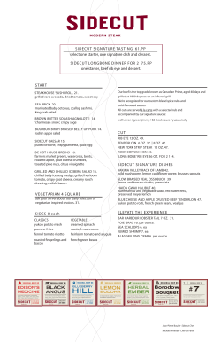 START VEGETARIAN 4 SQUARE SIDES 8 each CUT SIDECUT