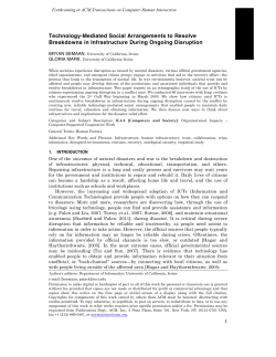 Technology-Mediated Social Arrangements to Resolve