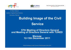 Building Image of the Civil Service