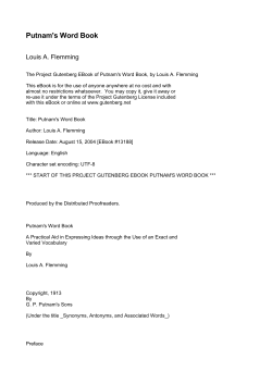 Putnam`s Word Book