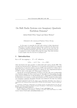 On Shift Radix Systems over Imaginary Quadratic Euclidean Domains