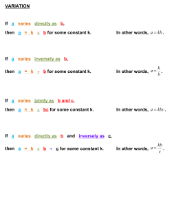 Math 114 variation handout