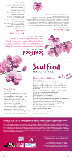 Soul Food - Poetry Ireland