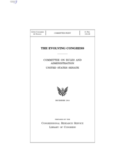 the evolving congress