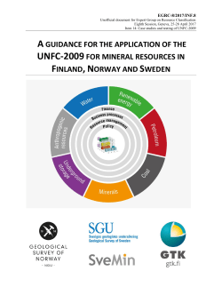 aguidance for the application of the unfc-2009 for mineral
