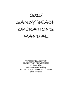 2015 sandy beach operations manual
