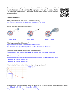 Quiz 4 Review: Complete this review sheet, in addition to studying