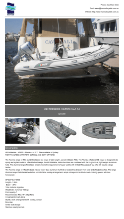 AB Inflatables Alumina ALX 13