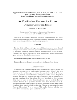 An Equilibrium Theorem for Excess Demand