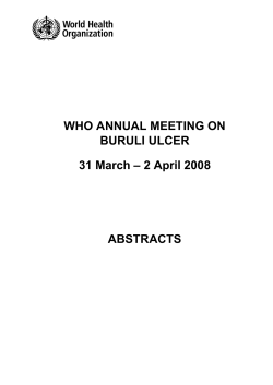Mycobacterium ulcerans infection in French Guyana from 1969 to