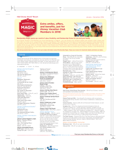 Extra smiles, offers, and benefits, just for Disney Vacation Club