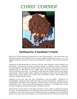Earthworms - Memphis Area Master Gardeners