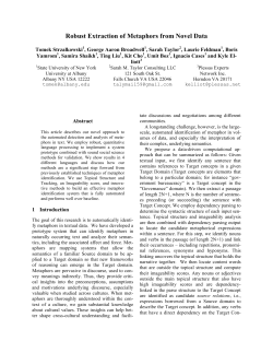 Robust Extraction of Metaphors from Novel Data