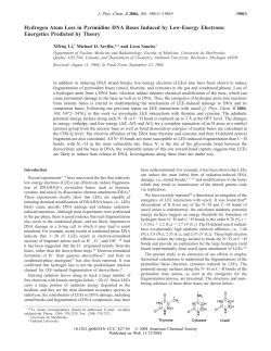 Hydrogen Atom Loss in Pyrimidine DNA Bases Induced by Low