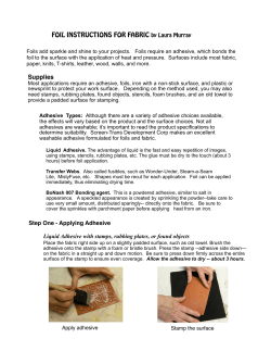 FOIL INSTRUCTIONS FOR FABRIC by Laura Murray