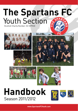 The Spartans FC Handbook - Scottish Football Association